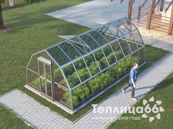 Теплица Рада Исеть под стекло, 3x6 метра